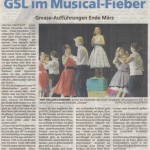 Zeitungsausschnitt zu Grease